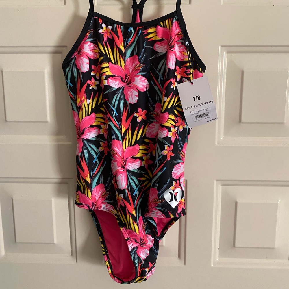 Girls 1 piece Hurley swimsuit